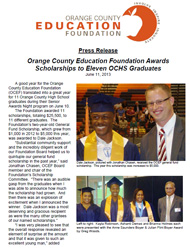 OCEF Scholarship 2013 Press Release