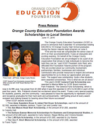 OCEF Scholarship 2016 Press Release