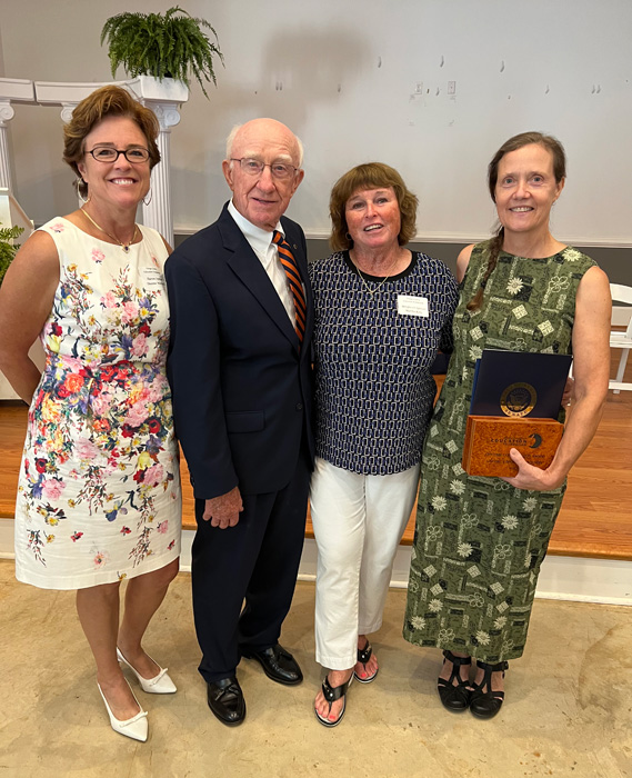 OCEF Secretary Treasurer Deanne Marshall (L), 2023 Honoree Bill Hager (Middle Left), OCEF Board Member Martha Roby (Middle Right), 2023 Honoree Laurie Jamerson (R)