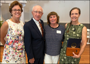 OCEF Secretary Treasurer Deanne Marshall (L), 2023 Honoree Bill Hager (Middle Left), OCEF Board Member Martha Roby (Middle Right), 2023 Honoree Laurie Jamerson (R)